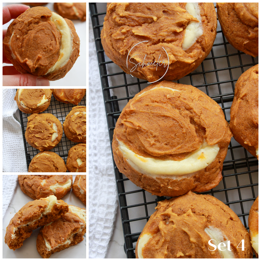 Gluten Free Cream Cheese Stuffed Pumpkin Cookies